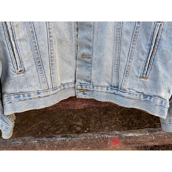 VTG Levi's 70507-0311 Men's Trucker Denim Jacket Size Large Distressed & Faded - Picture 10 of 10